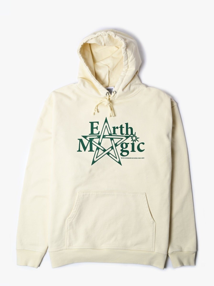 Men Good Morning Tapes | Earth Magic Pullover Hood - Natural