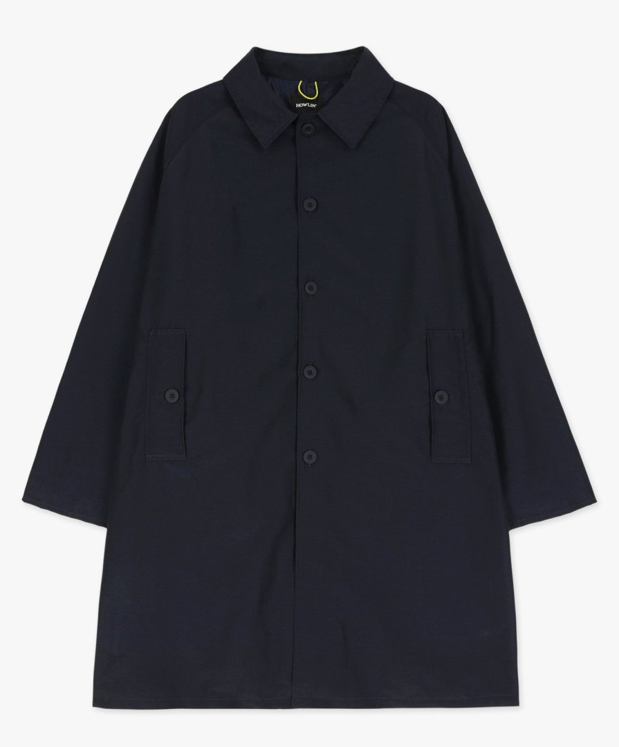 Men Howlin' | Lost In Space Jacket - Navy Water Repellent Nylon