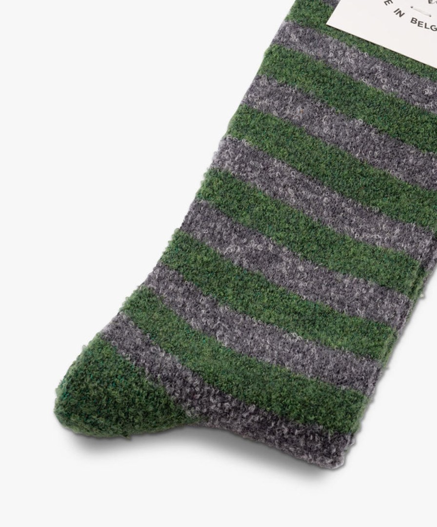 Women Howlin' | Cosmonaut Socks - Dark Grey / Green