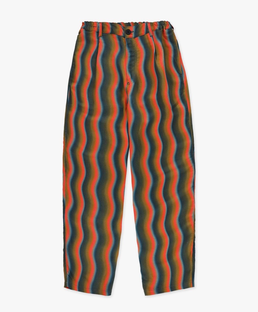 Men Howlin' | Cosmic Pants - Cognac Wave Hemp Print