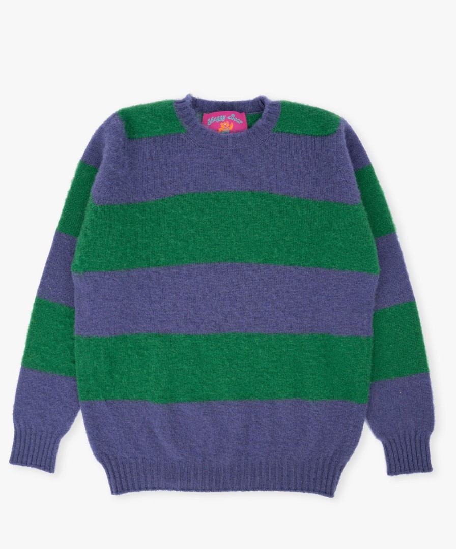 Men Howlin' | Shaggy Bear Chunky Stripes - Purple Haze