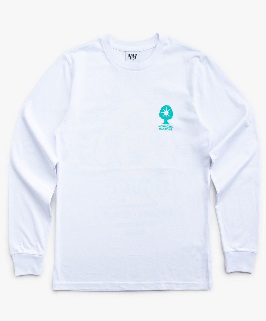 Men Nowadays | Cosmic Garden Longsleeve - White