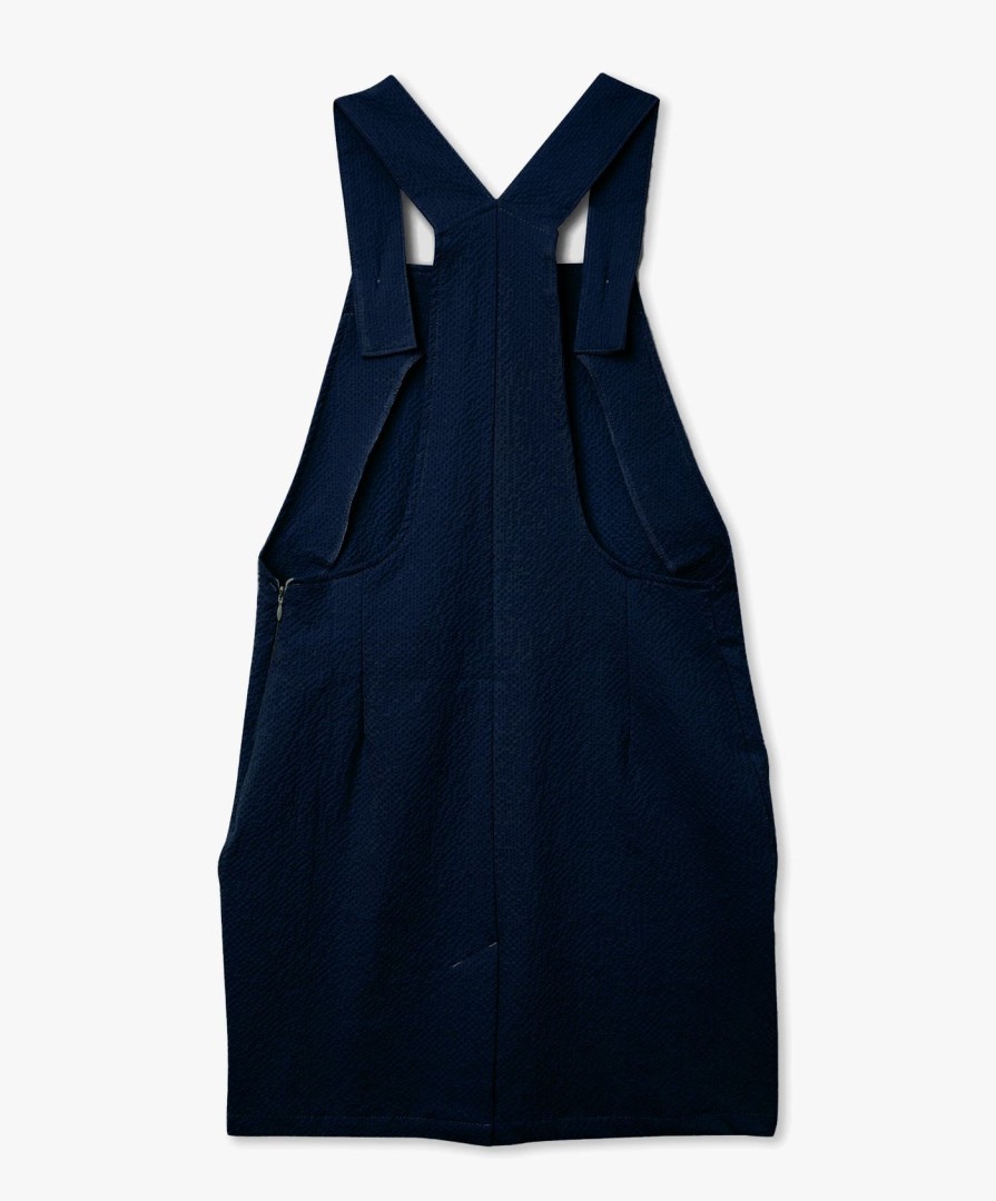 Women Howlin' | Cosmic Dress - Navy Japanese Seersucker (Women)