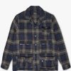 Men Howlin' | Check Wool Innerspace Shirt - Blue Check