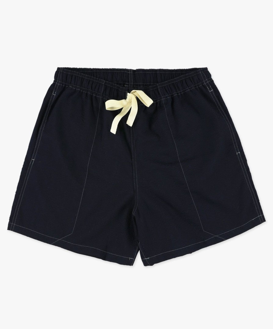 Men Howlin' | Magic Shorts - Navy Seersucker