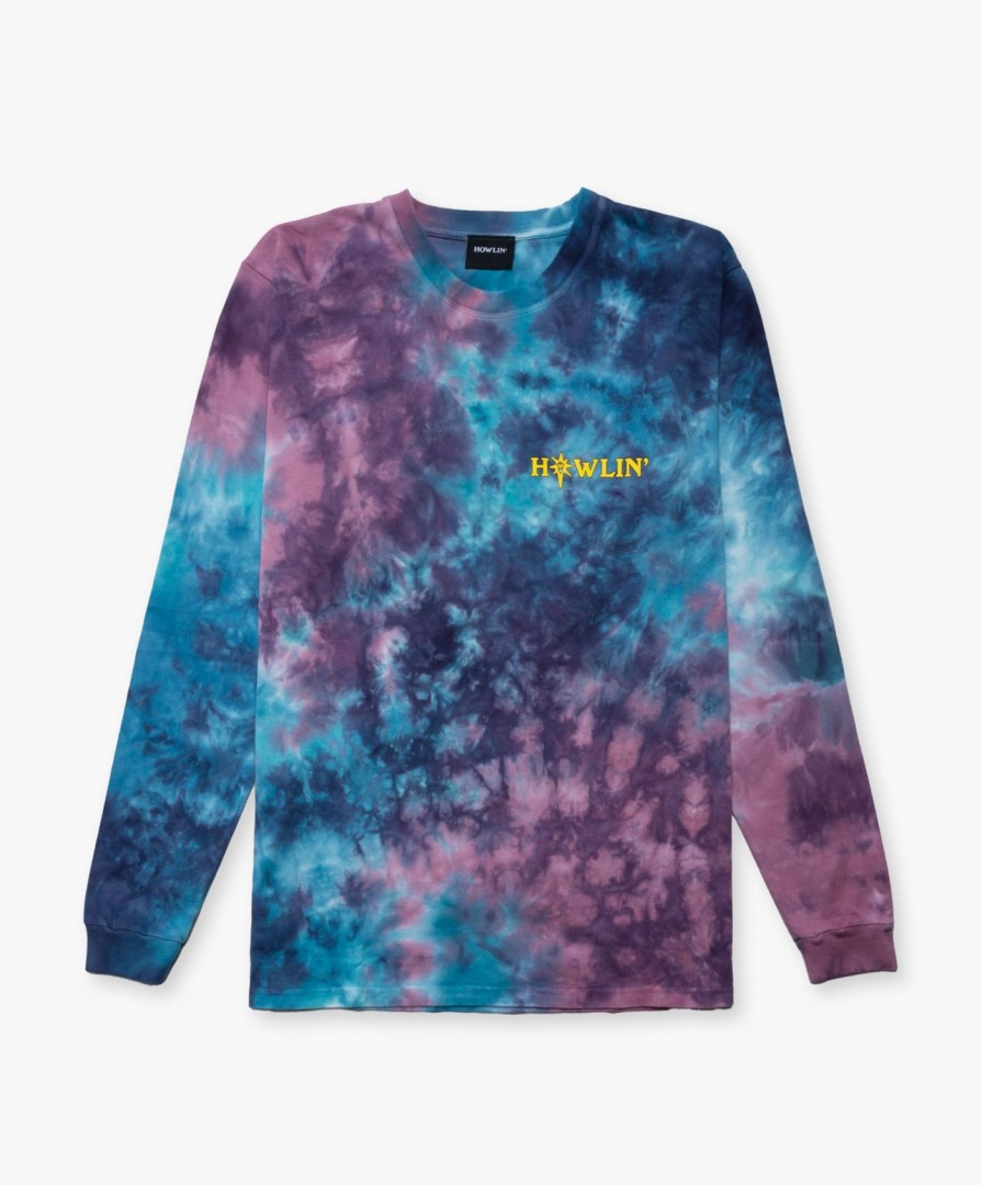 Men Howlin' | Howlin' Tie Dye T-Shirt - Long Sleeve - Night Mix