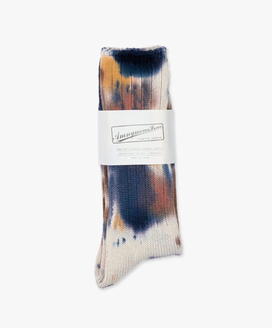 Women Anonymous Ism | Scatter Dye Socks - Navy Melange