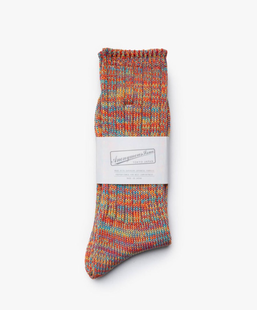 Women Anonymous Ism | Color Mix Socks - Orange