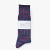 Women Anonymous Ism | Color Mix Socks - Navy