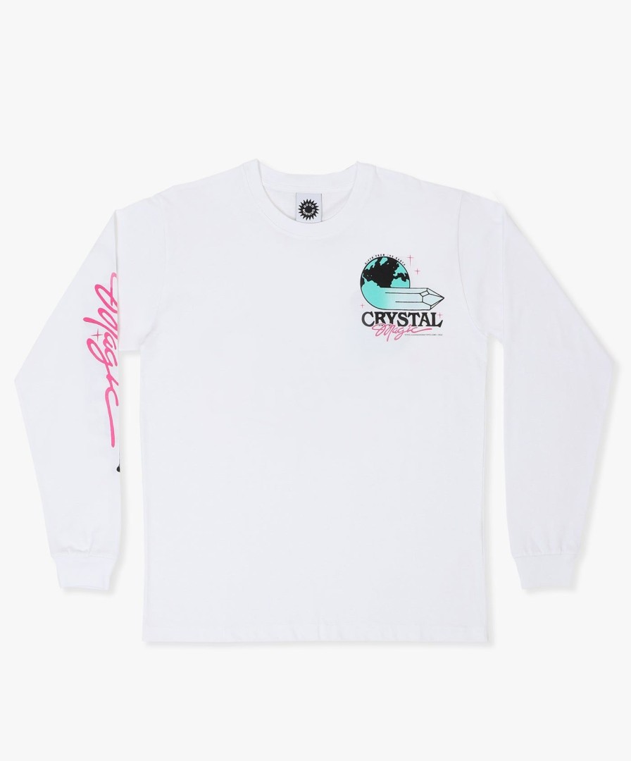 Men Good Morning Tapes | Crystal Magic Ls Tee - White