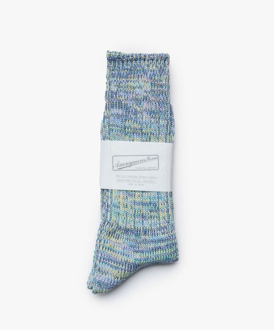 Women Anonymous Ism | Color Mix Socks - Sax