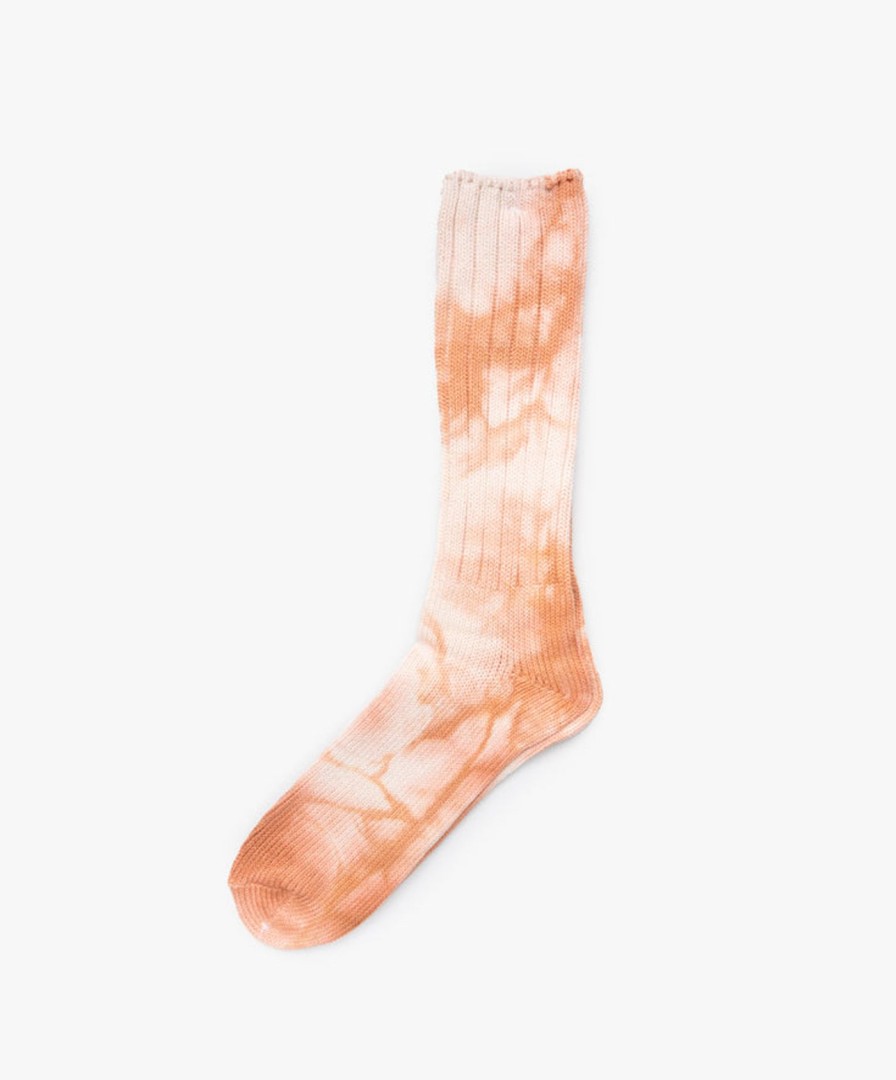 Women Anonymous Ism | Uneven Dye Crew Socks - 66 Yellow